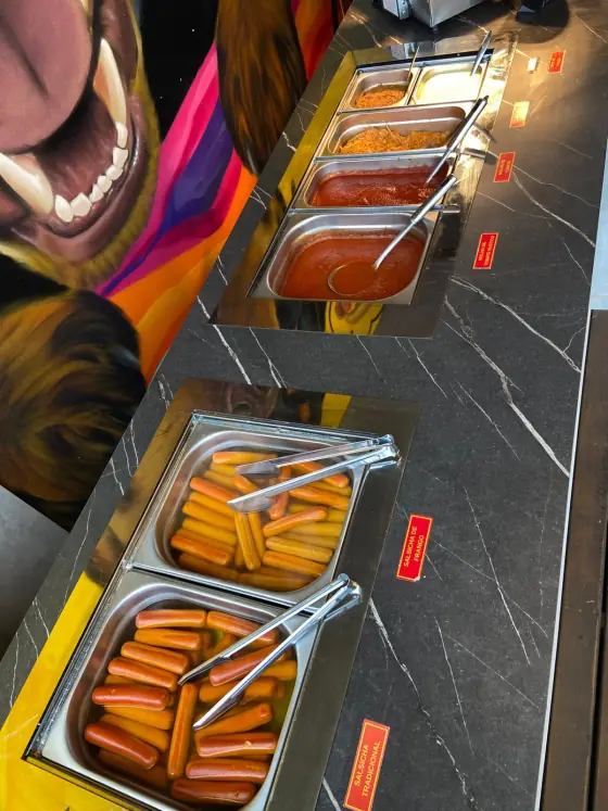 Buffet de cachorro-quente