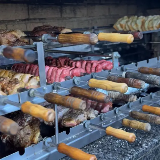 Buffet livre com churrasco